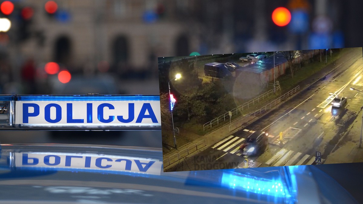 Lubin. Auto potrąciło kobietę na pasach. Policja publikuje nagranie