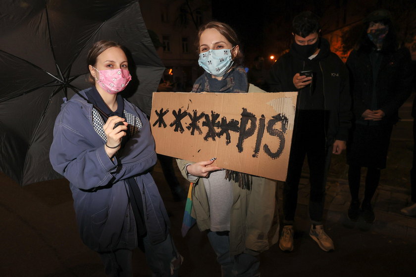 Protest pod siedzibą PiS.