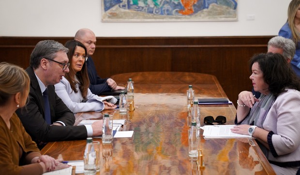 Aleksandar Vučić i Karen Pirs