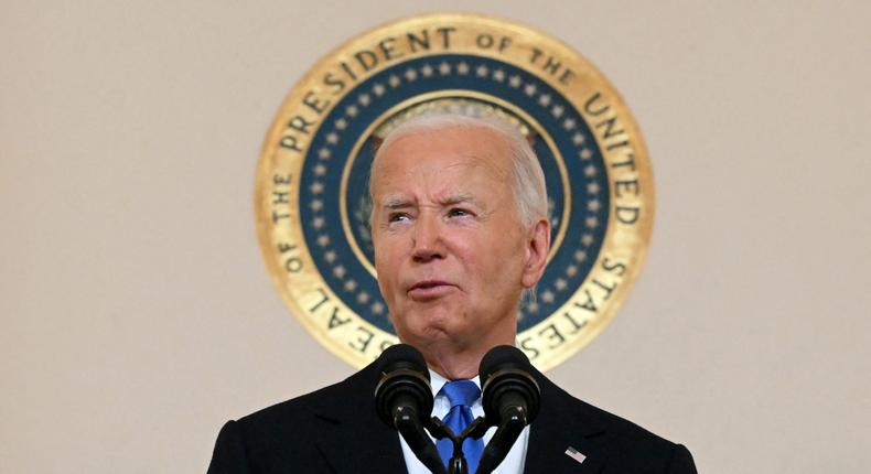 US President Joe Biden delivers remarks on the Supreme Court's immunity ruling.MANDEL NGAN via Getty Images