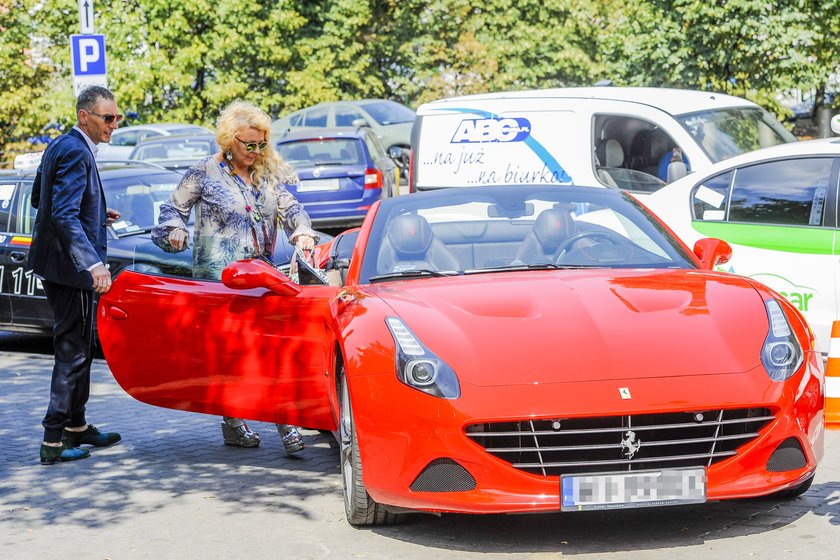 Magda Gessler w ferrari