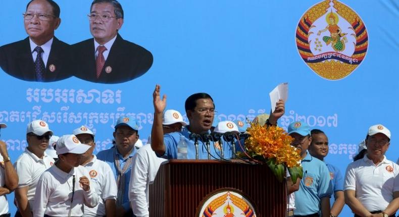 Hun Sen is seen as cracking down on critics before the next election