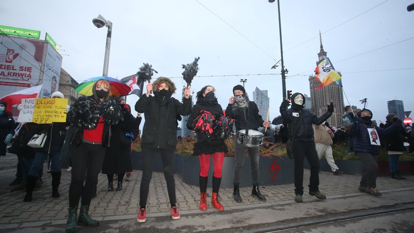 Protest kobiet w Warszawie