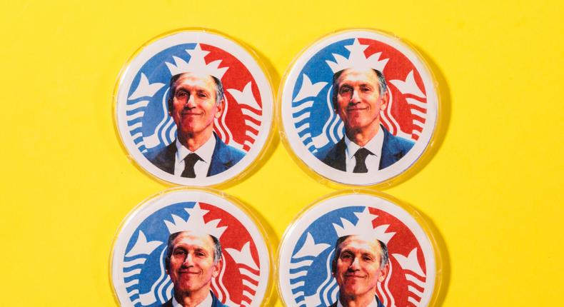 Howard Schultz Buttons 5