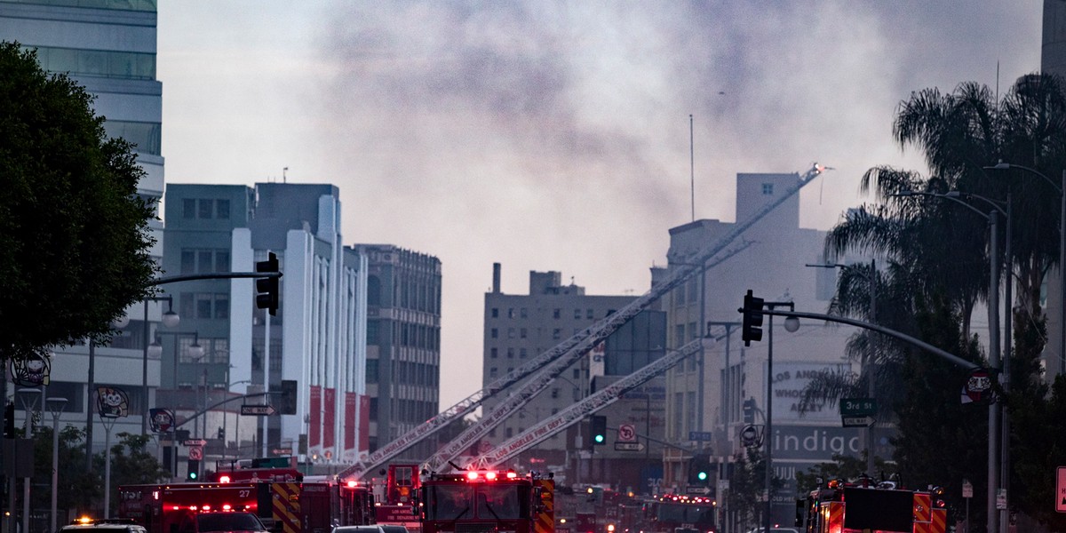 Wybuch i pożar w Los Angeles - Wiadomości