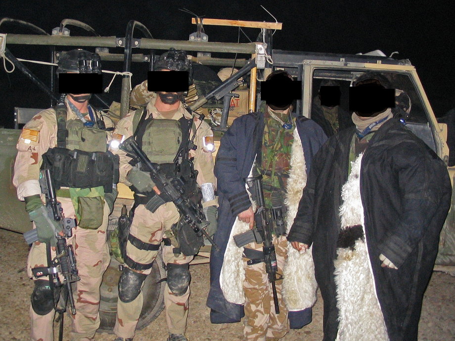 Delta Force operators in Afghanistan, their faces censored to protect their privacy.