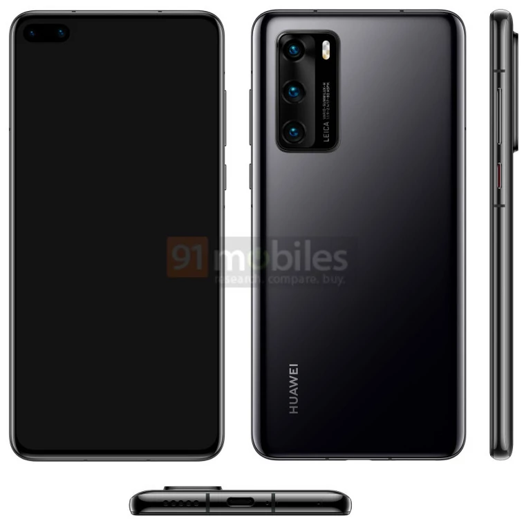 Huawei P40 - render / fot. 91Mobiles