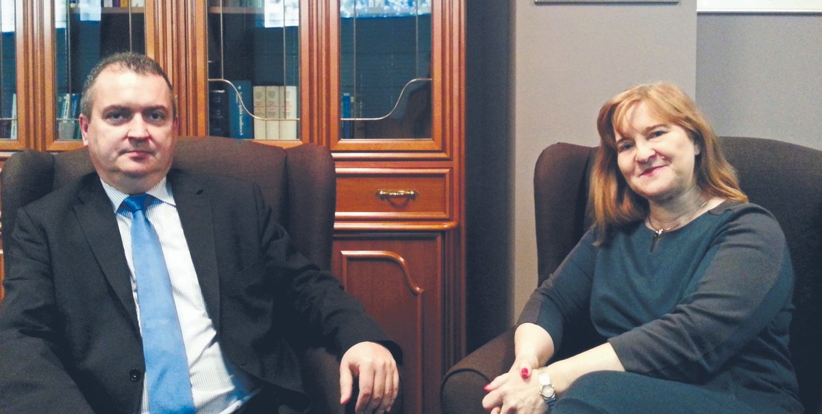 Tomasz Janik, prezes Krajowej Rady Notarialnej, i Małgorzata Radziuk, wiceprezes KRN