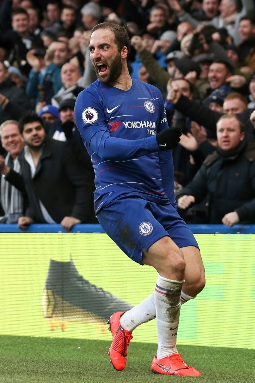 Instant impact: Chelsea need Gonzalo Higuain's goals to secure a top-four finish in the Premier League