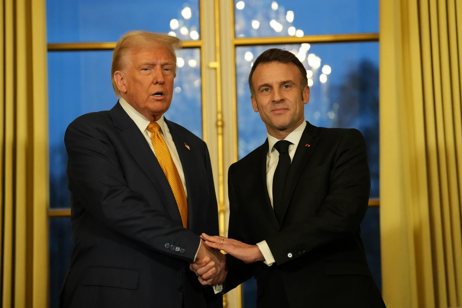 Donald Tramp i Emanuel Makron