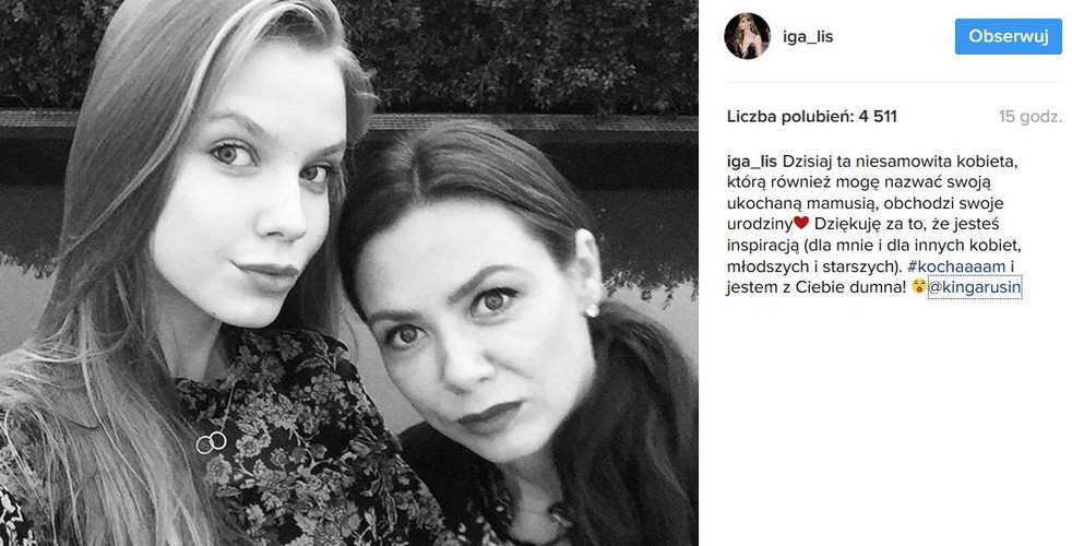 Kinga Rusin z córką Igą