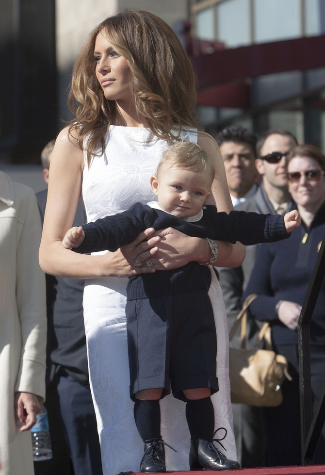 Melanija sa sinom Baronom