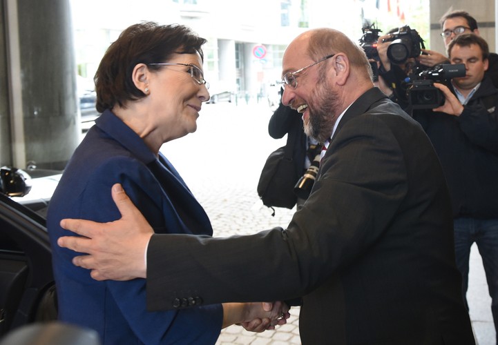 Ewa Kopacz, Martin Schulz