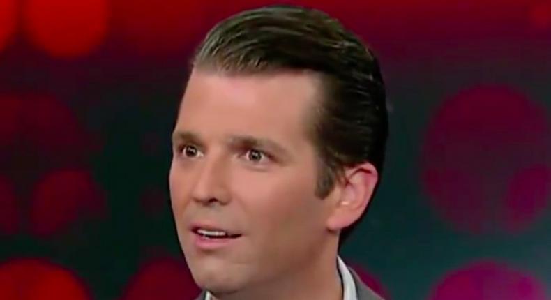 Donald Trump Jr. on Fox News.