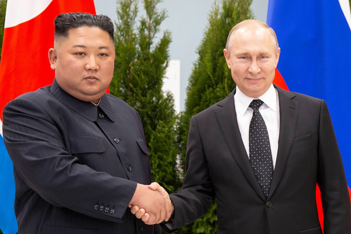 Kim Dzong Un i Władimir Putin