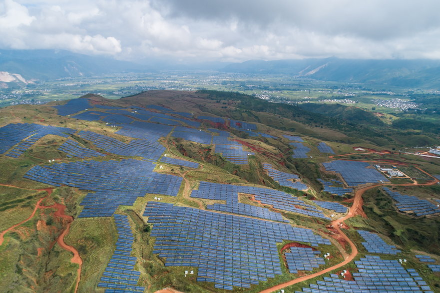 Elektrownia słoneczna w chińskim Yunnan.