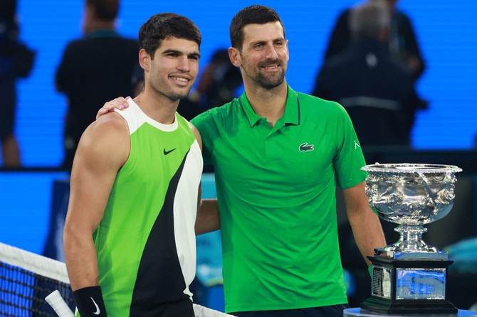 Karlos Alkaraz i Novak Đoković 