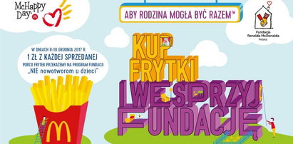 W McDonald's rusza charytatywna akcja McHappy Day