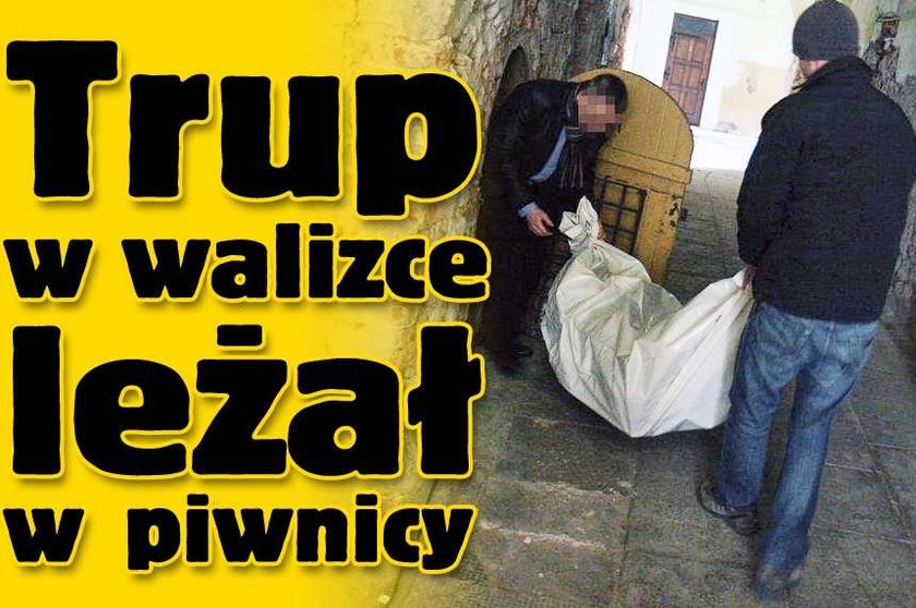 Trup w walizce leżał w piwnicy!