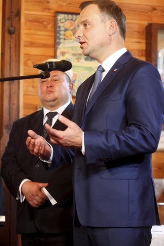 BOHONIKI. Andrzej Duda odwiedził meczet