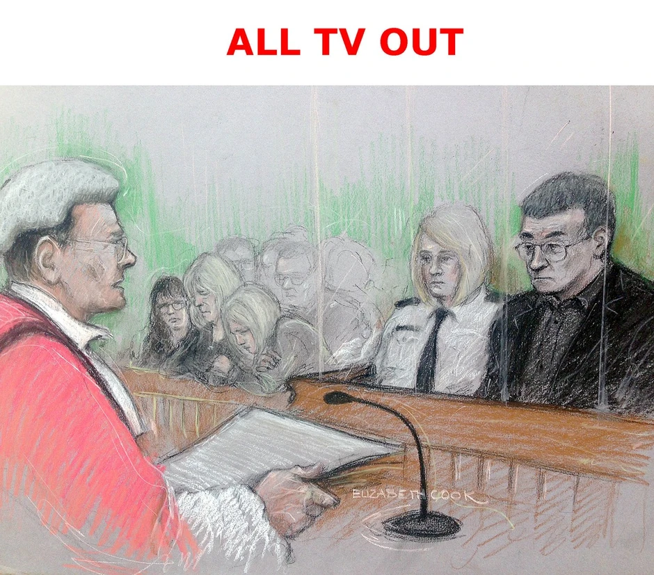 Policijski crtež sa suđenja