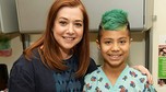 Alyson Hannigan z fanem, 2017 r.