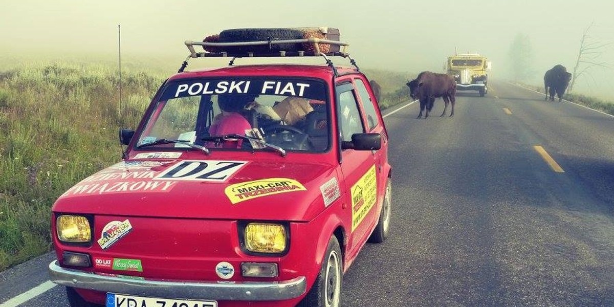 Para z Małopolski przejechała maluchem przez Stany