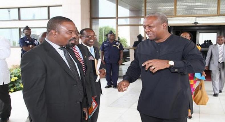 Dr. Vladimir Antwi-Danso with President Mahama