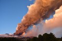 Erupcja wulkanu Etna na Sycylii