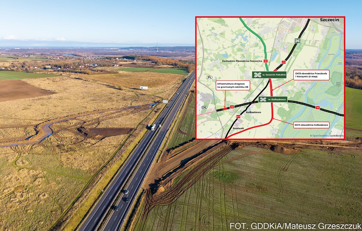 Nowego połączenie Szczecina z autostradą A6 i zachodnią obwodnicą miasta. Zobacz postęp prac [WIDEO]