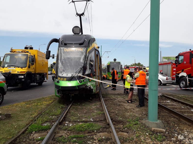 Zderzenie tramwajów. Są ranni