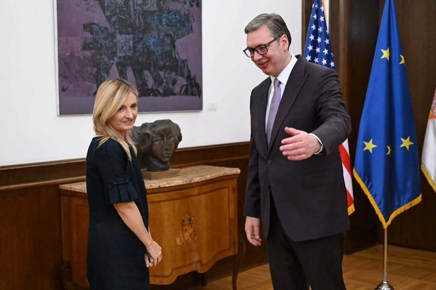 Sara Rodžers i Aleksandar Vučić