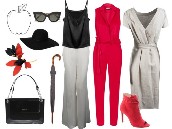 Jabłko – cechy charakterystyczne: duży biust i brzuch;  rozbudowane barki i przedramiona; chude nogi