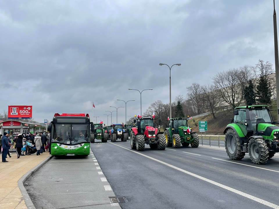 Lublin: protest rolników z Agrounii