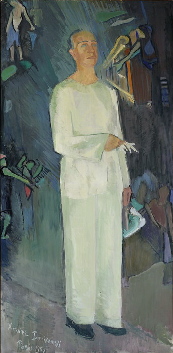 Xawery Dunikowski, "Portret Antoine'a Cierplikowskiego w stroju Arlekina" (1957)