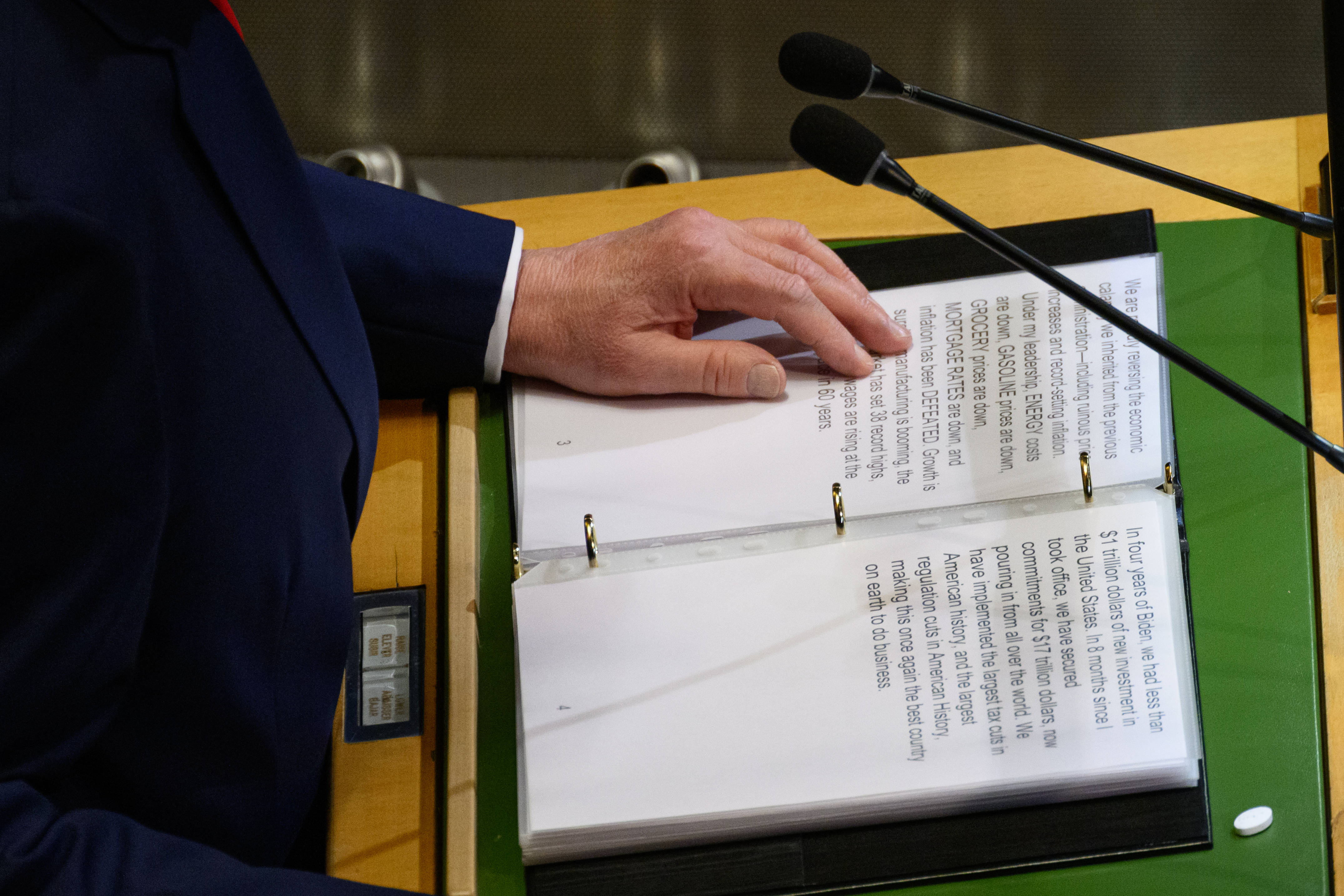 Trump w ONZ atakuje klimat i migrację jako 'szwindel'