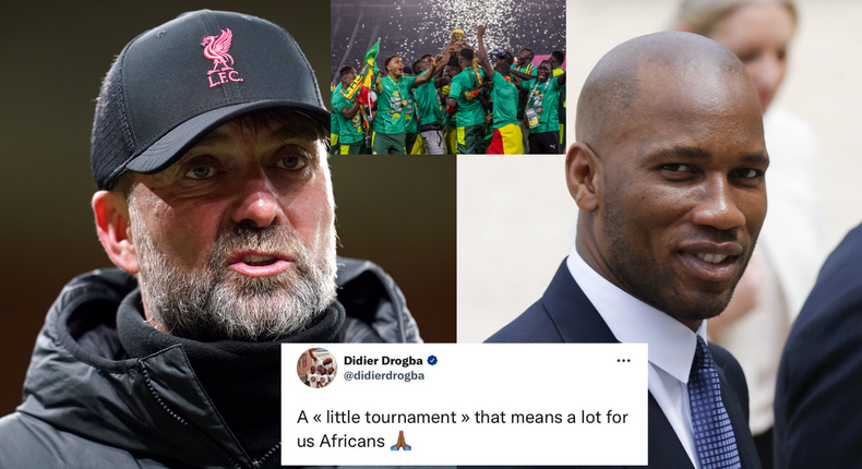 Didier Drogba posted a tweet that seemed to reply the Liverpool manager's previous remarks about AFCON