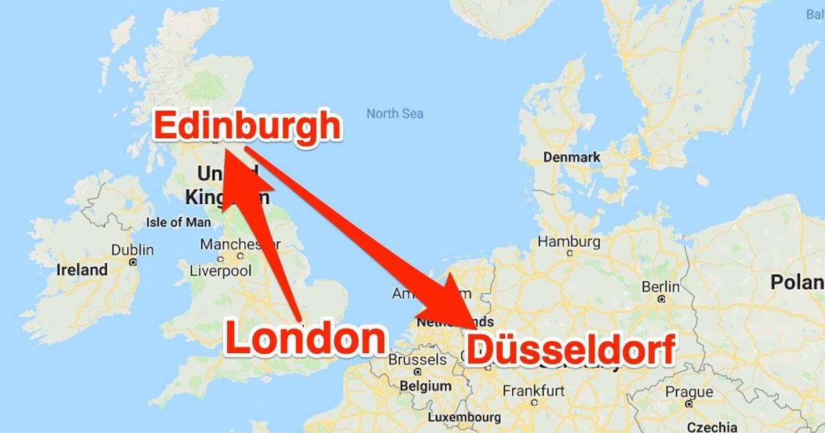 A British Airways flight from London to Germany took off in the wrong