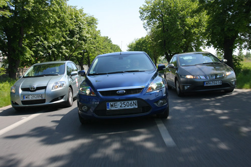 Ford Focus kontra Toyota Auris i Honda Civic - Kompakty dla wymagających