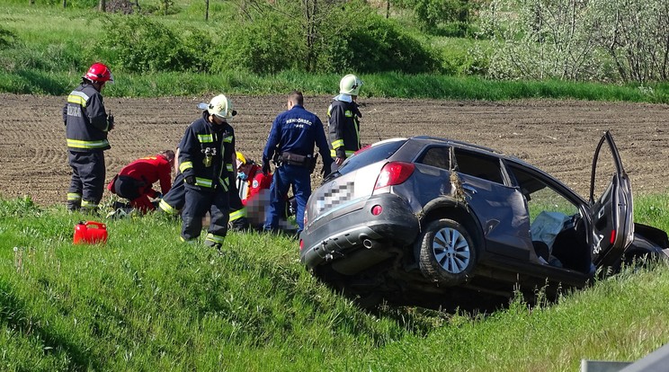 Halálos baleset történt Hódmezővásárhely közelében / Fotó: MTI/Donka Ferenc