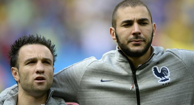 Mathieu Valbuena and Karim Benzema were France teammates at the 2014 World Cup in Brazil