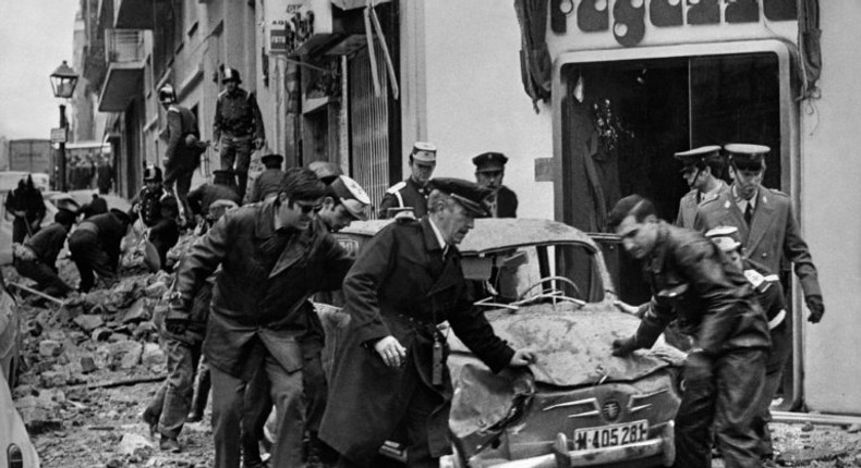 One of Spain's top criminal courts found a 21-year-old guilty of justifying terrorism by tweeting jokes about the 1973 murder of prime minister Luis Carrero Blanco (pictured)