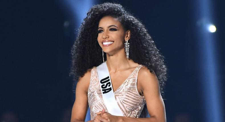 Miss USA Cheslie Kryst at the 2019 Miss Universe pageant. Para Griffin/Getty Images