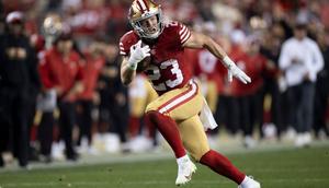 San Francisco 49ers's Christian McCaffrey in a January 2024 playoff game. The NFL could be coming to Netflix over Christmas, according to one report.Michael Zagaris/Getty Images