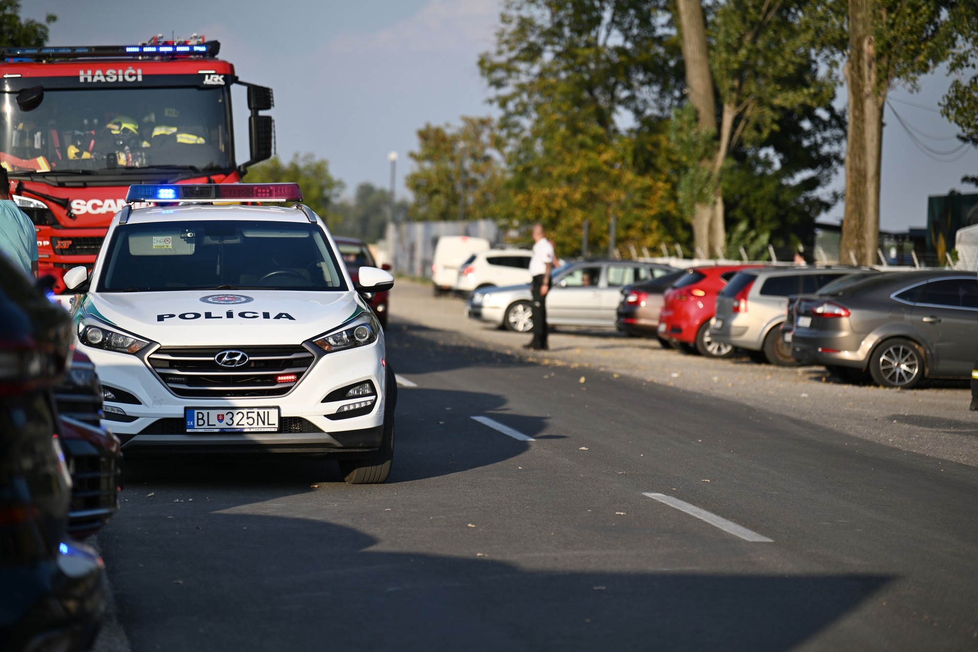 Zásah pri úniku neznámej látky na kúpalisku Diakovce.