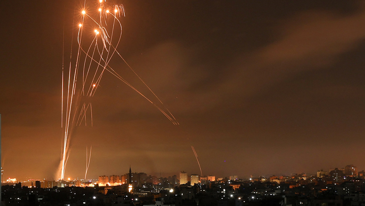 Powietrzny atak armii Izraela na Strefę Gazy