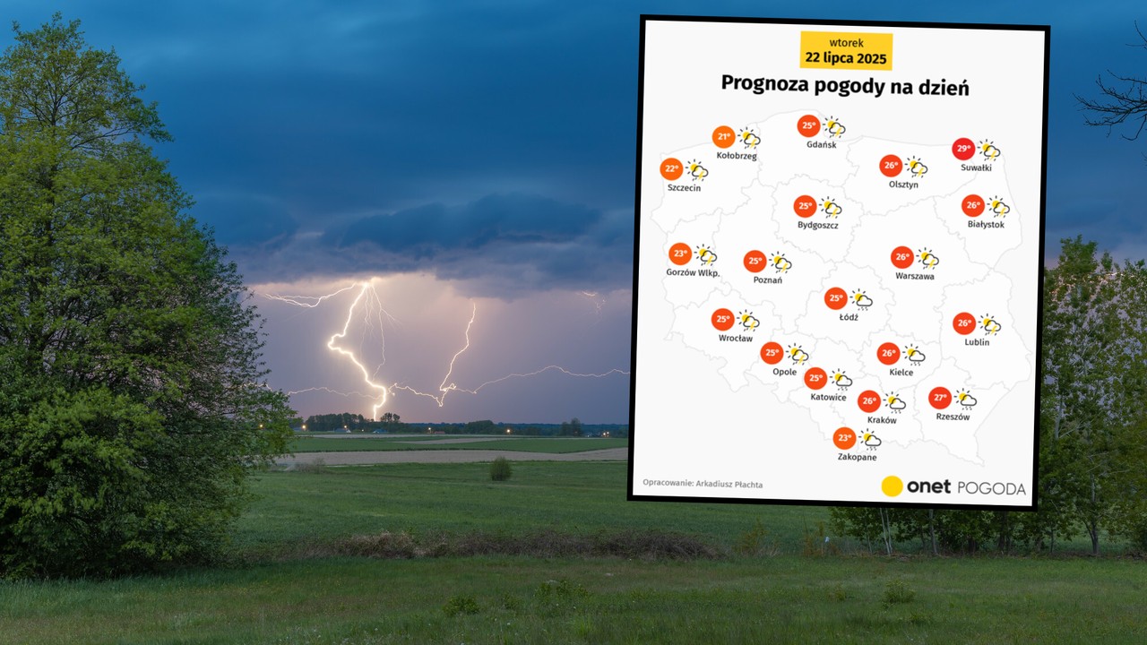Upały opuszczą dziś Polskę, ale nie burze. W tych regionach może mocno zagrzmieć [POGODA]