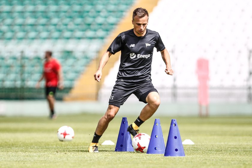 Pilka nozna. Ekstraklasa. Lechia Gdansk. Trening. 02.05.2017