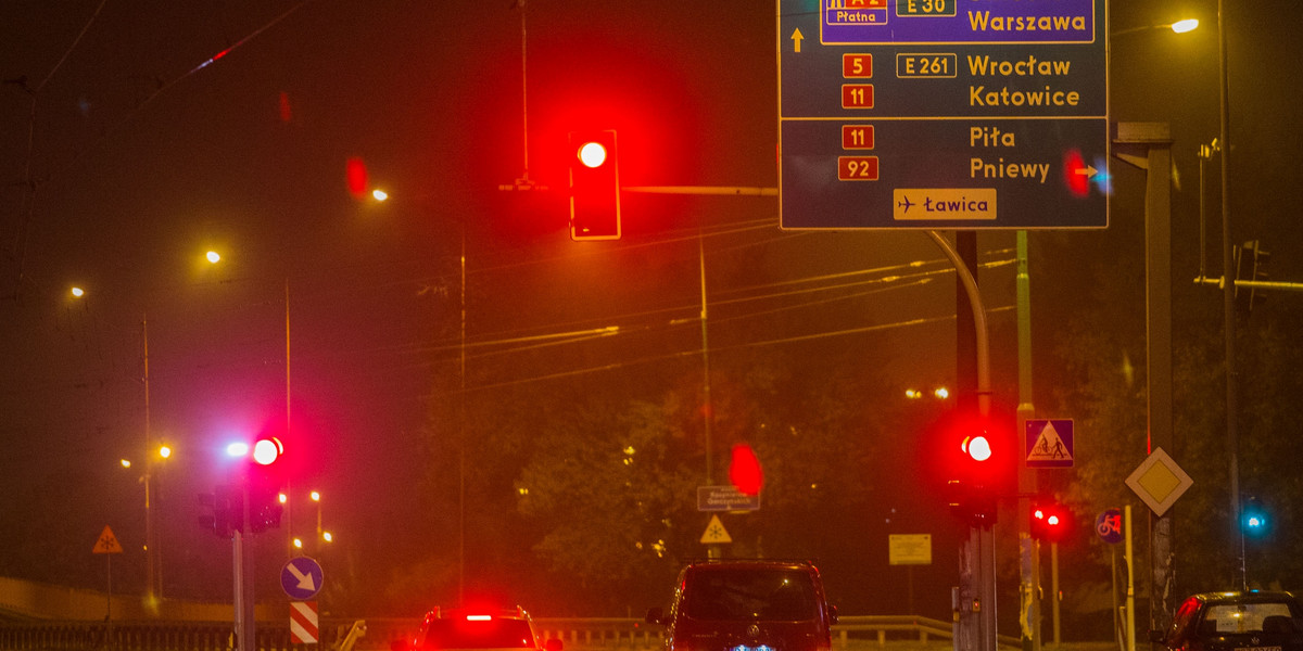 Nocą po Poznaniu źle się jeździ