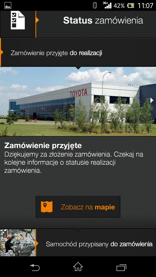 Śledź swój samochód bezpłatna aplikacja Toyoty